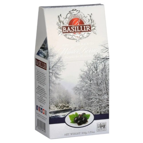 Basilur чай черный Зимние ягоды Черная смородина, 100 гр